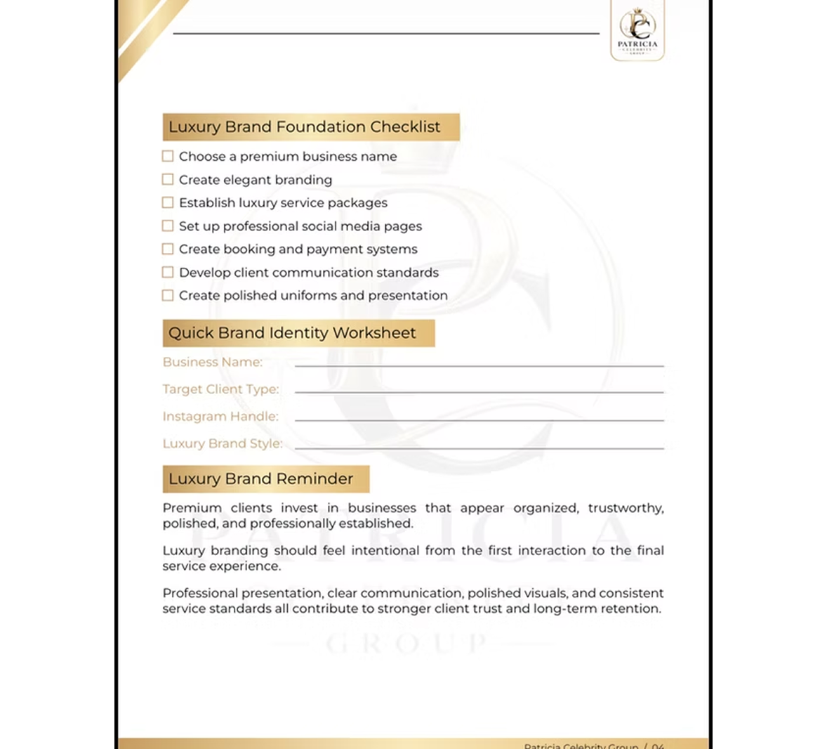Luxury Cleaning Business Launch Kit