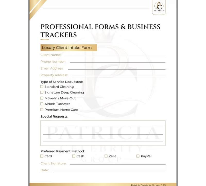 Luxury Cleaning Business Launch Kit