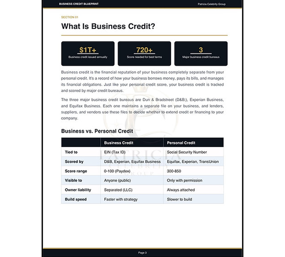 The Full Business Credit Blueprint