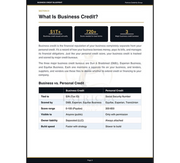 The Full Business Credit Blueprint