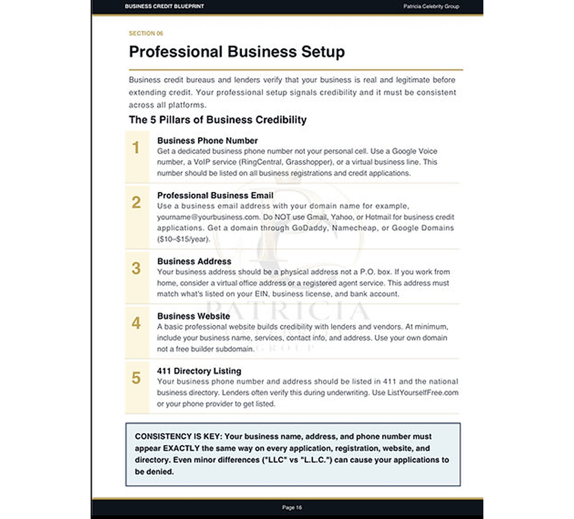 The Full Business Credit Blueprint