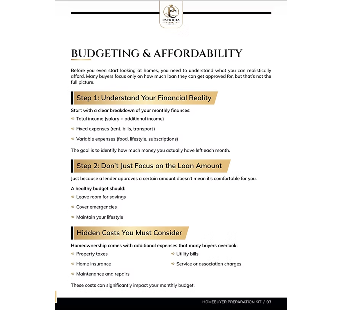 Homebuyer Preparation Kit
