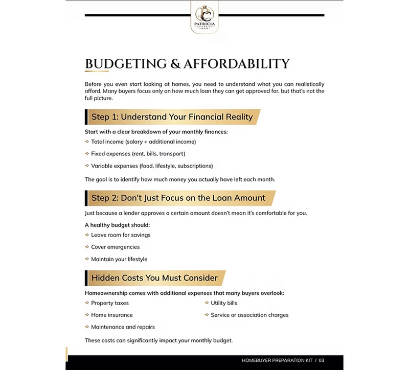 Homebuyer Preparation Kit